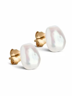 Korut<ENAMEL Copenhagen Baroque Pearl -kullatut korvakorut BAROQUE PEARLS