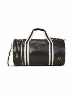Laukut<Fred Perry Barrel-laukku D57 BLACK / ECRU