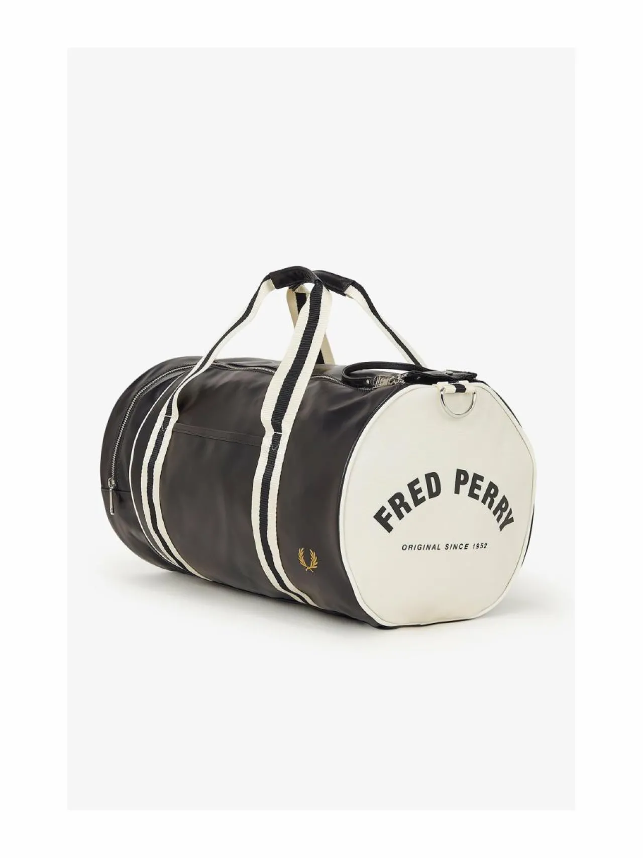 Laukut<Fred Perry Barrel-laukku D57 BLACK / ECRU