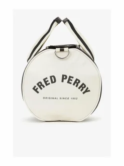 Laukut<Fred Perry Barrel-laukku D57 BLACK / ECRU