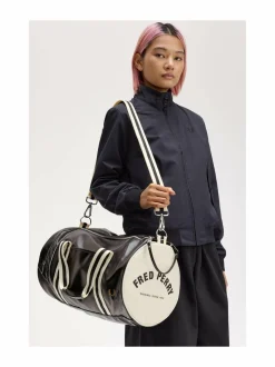 Laukut<Fred Perry Barrel-laukku D57 BLACK / ECRU