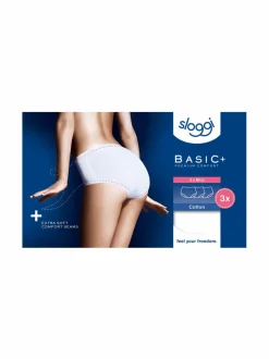 Alusvaatteet & -Asut<Sloggi Basic Midi -alushousut 3-pack 0003 WHITE