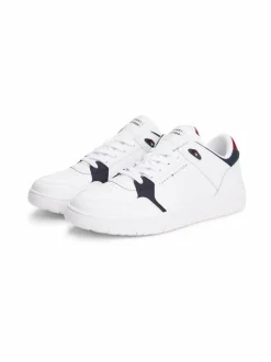 Urheilujalkineet|Tennarit & Sneakerit<Tommy Hilfiger Basket Core Light Leather Mix -sneakerit YBS WHITE