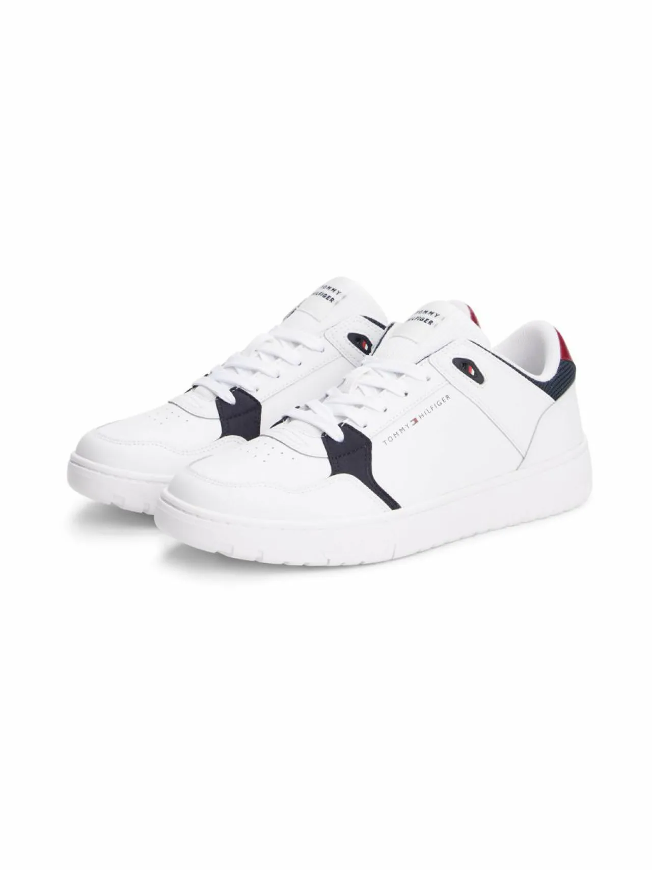 Urheilujalkineet|Tennarit & Sneakerit<Tommy Hilfiger Basket Core Light Leather Mix -sneakerit YBS WHITE