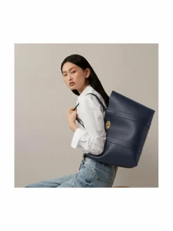 Käsilaukut<Mulberry Bayswater Tote Small -nahkalaukku U888 NIGHT SKY