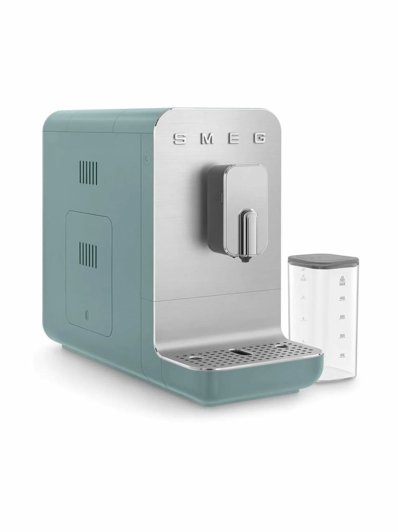 Kahvin- & Vedenkeittimet<Smeg BCC13BLMEU- täysautomaattinen kahvikone ja maidonvaahdotin EMERALD GREEN