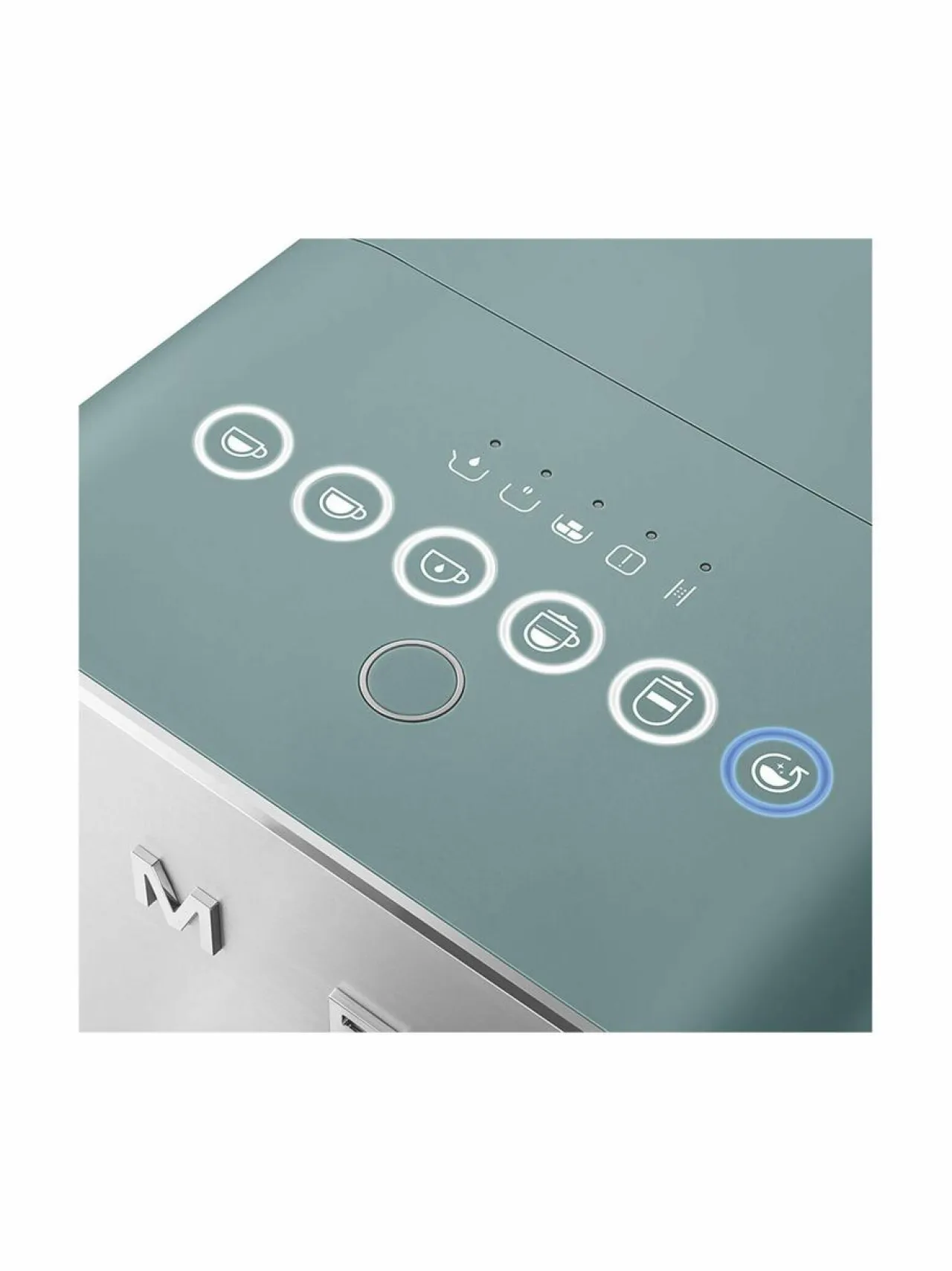 Kahvin- & Vedenkeittimet<Smeg BCC13BLMEU- täysautomaattinen kahvikone ja maidonvaahdotin EMERALD GREEN