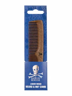 Kasvojenhoito<The Bluebeards Revenge Beard & Moustache Comb -parta- ja viiksikampa LIQUID WOOD