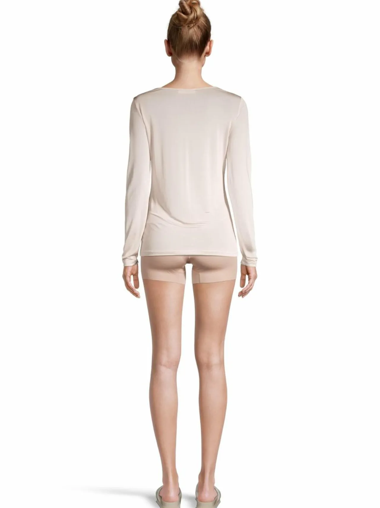 Yö- & Oloasut<Stockmann Silk Bea-silkkipaita NUDE PINK