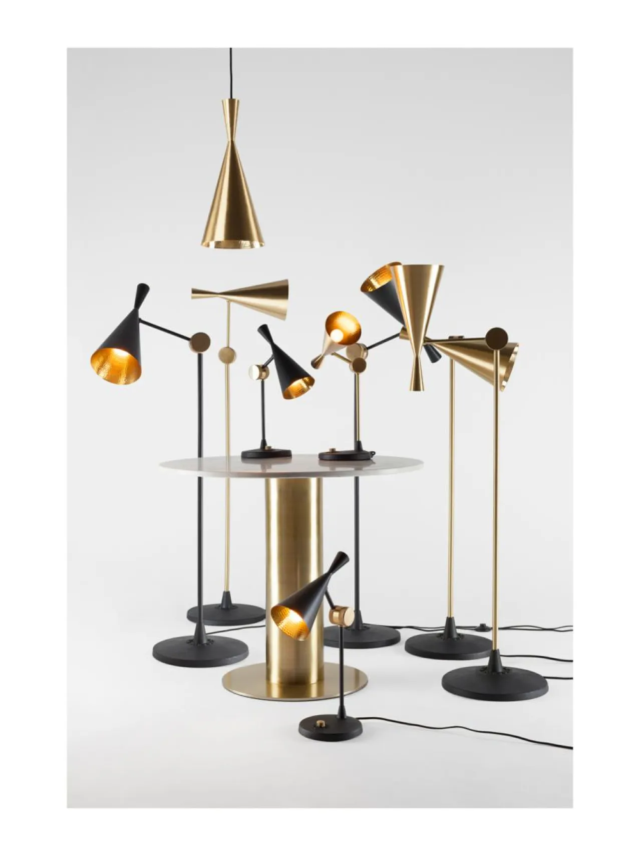 Pöytävalaisimet<Tom Dixon Beat-pöytävalaisin MUSTA