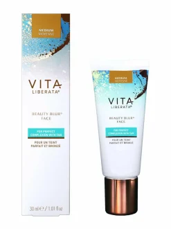 Aurinkotuotteet<Vita Liberata Beauty Blur Face With Tan -itseruskettava voide 30 ml