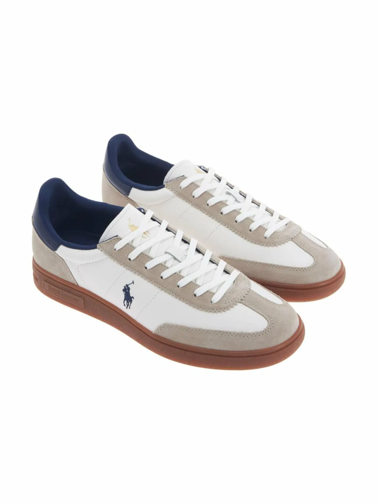 Urheilujalkineet<Polo Ralph Lauren Bedford-nahkasneakerit MILKSHAKE/NAVY