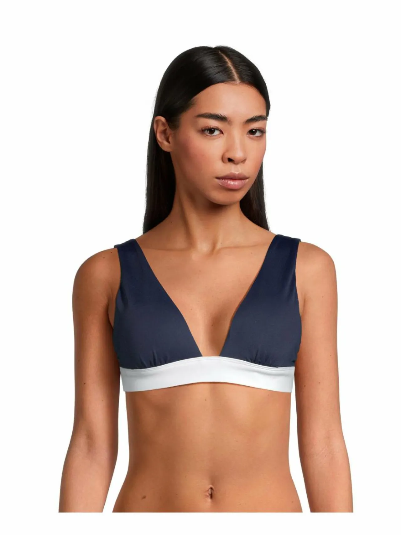 Uima-Asut<Lauren Ralph Lauren Bel Air Banded Modern V-Neck -bikiniyläosa DARK NAVY