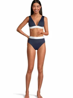 Uima-Asut<Lauren Ralph Lauren Bel Air Banded Modern V-Neck -bikiniyläosa DARK NAVY