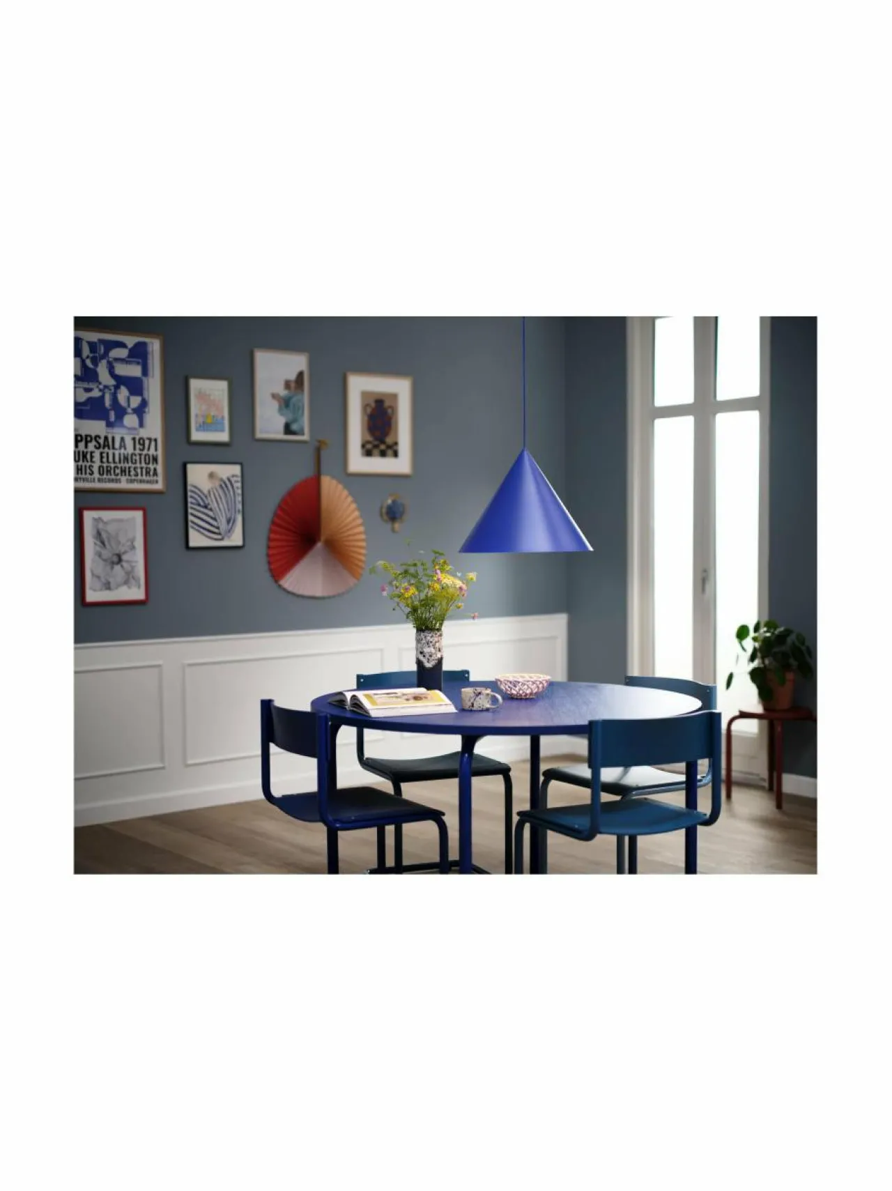 Kattovalaisimet<Frandsen Benjamin-riippuvalaisin XL Ø 46 cm ATOMIC BLUE