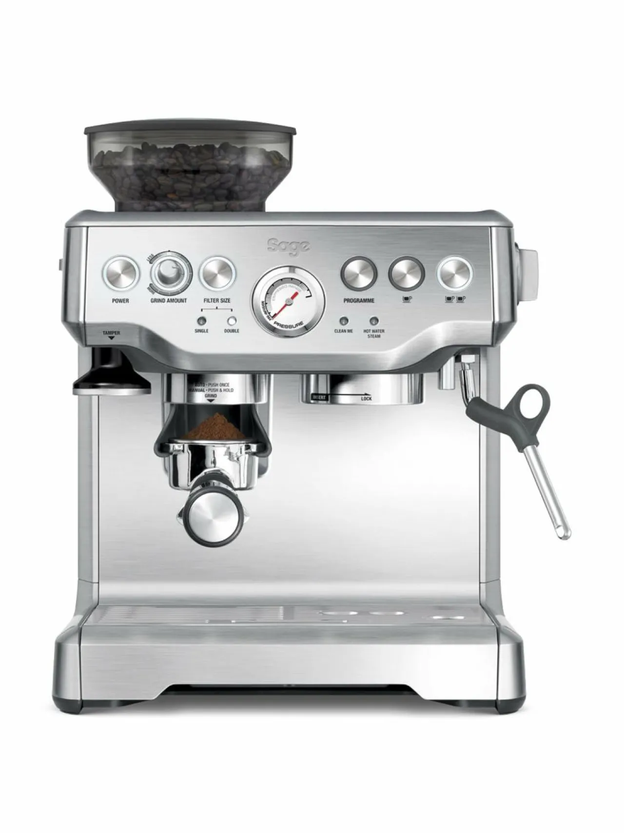 Sage BES875UK the Barista Express™ -espressokeitin^ Kahvin- & Vedenkeittimet