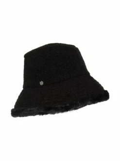 Hatut & Pipot<KN Kati Niemi Bettiina- hattu tekoturkisreunalla 33 BLACK