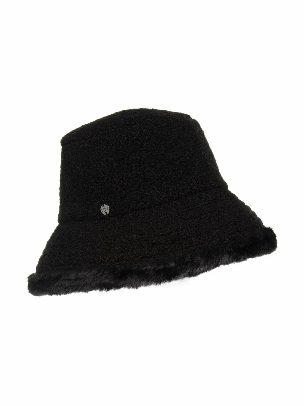 Hatut & Pipot<KN Kati Niemi Bettiina- hattu tekoturkisreunalla 33 BLACK