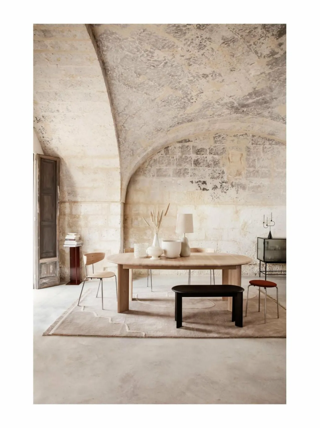 Ferm Living Bevel Table Extendable -jatkettava pöytä^ Pöydät