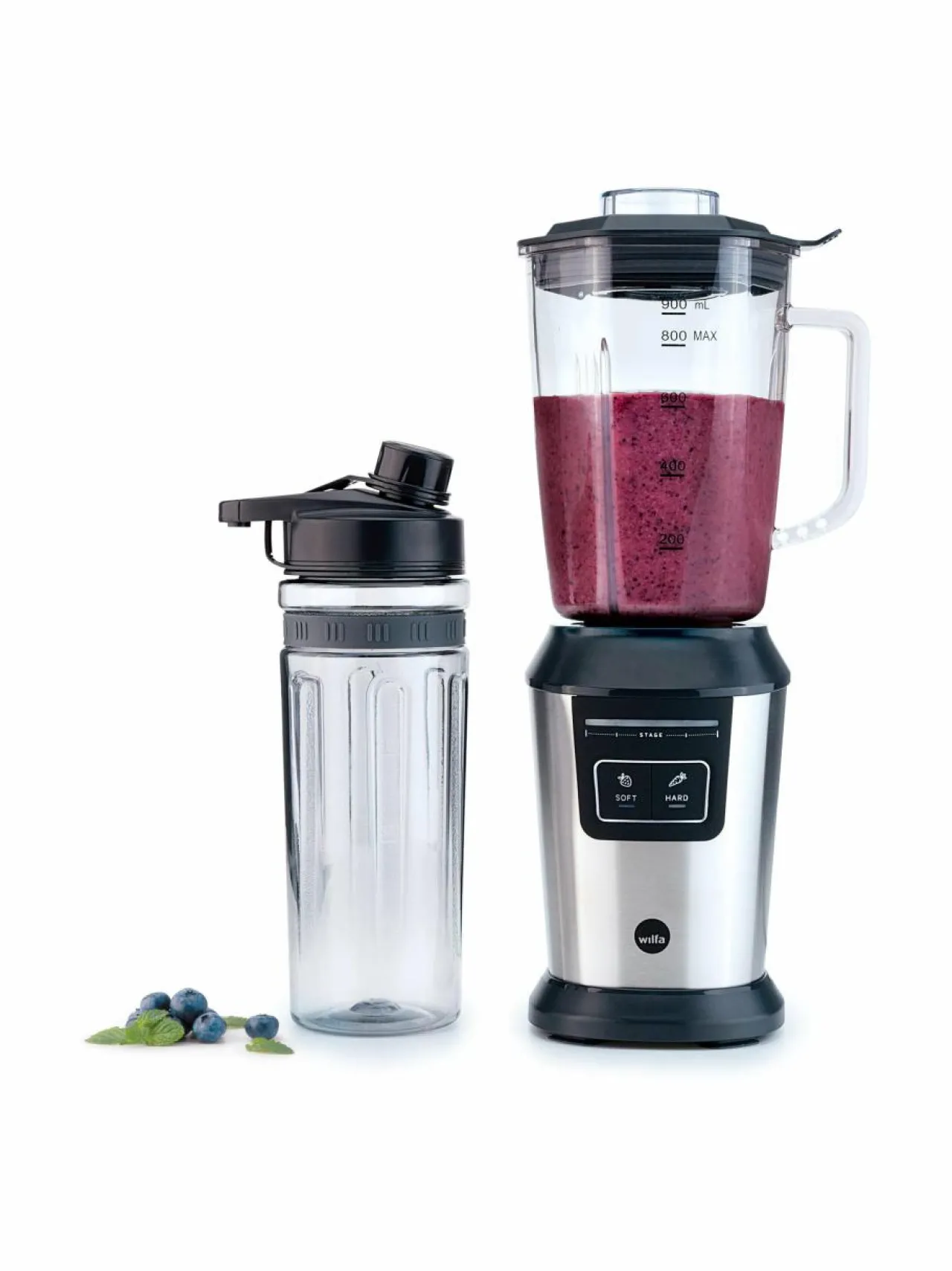 Vatkaimet & Sekoittimet<Wilfa B2GS-T800 Activlife -tehosekoitin STEEL