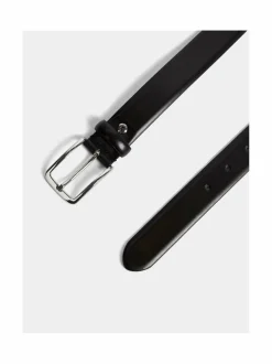 Vyöt<J.Lindeberg Bill Chromefree -nahkavyö, 3 cm 9999 BLACK