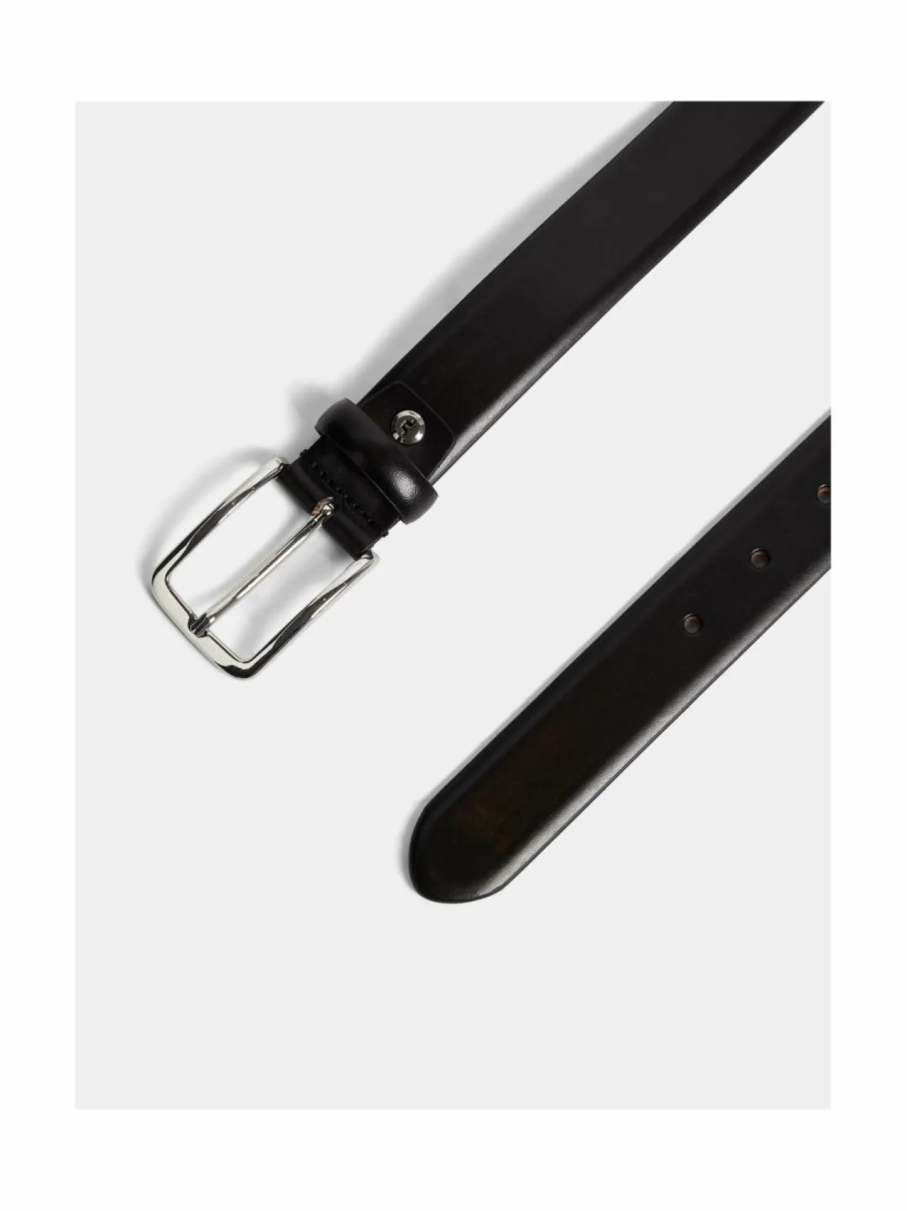 Vyöt<J.Lindeberg Bill Chromefree -nahkavyö, 3 cm 9999 BLACK