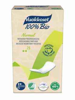 Vuokkoset Bio Normal -pikkuhousunsuoja 26 kpl^ Intiimituotteet