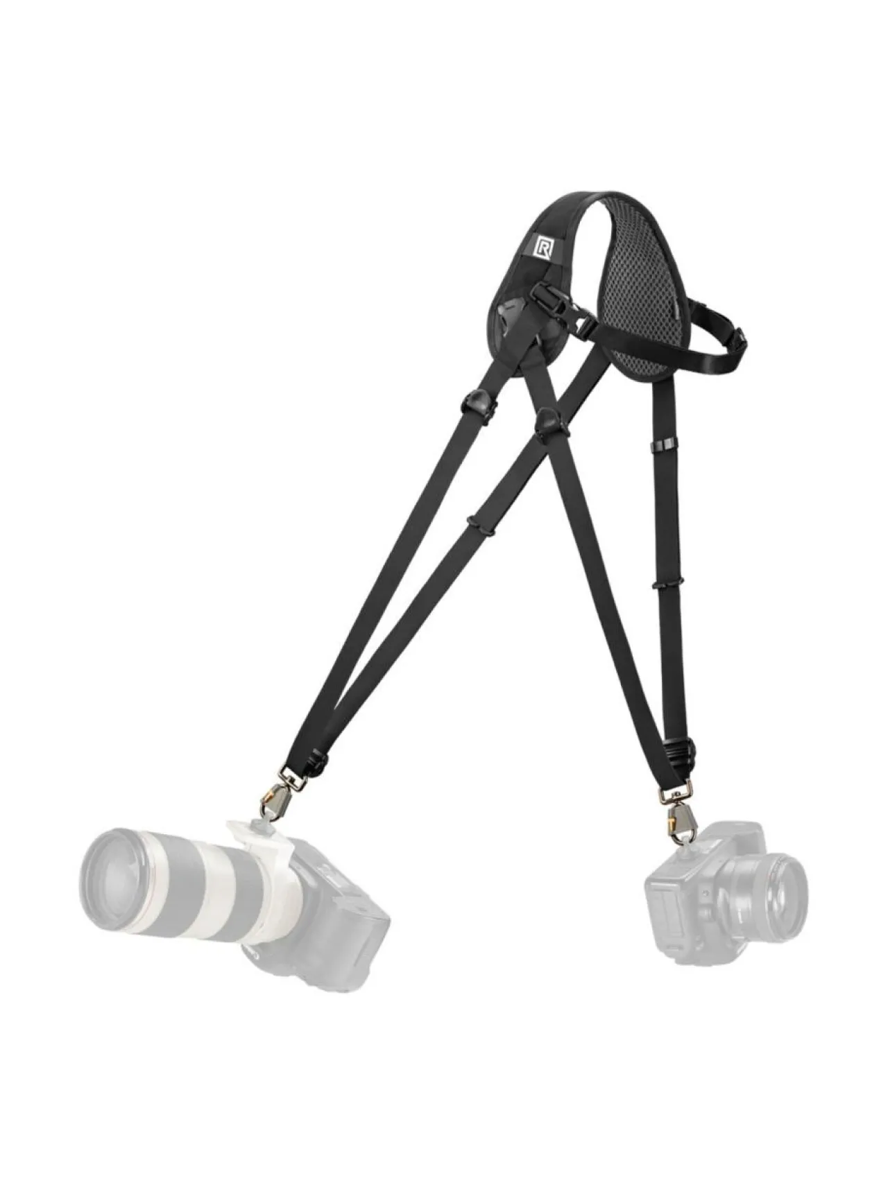 Blackrapid Hybrid Breathe kamerahihna kahdelle kameralle^ Kamerat