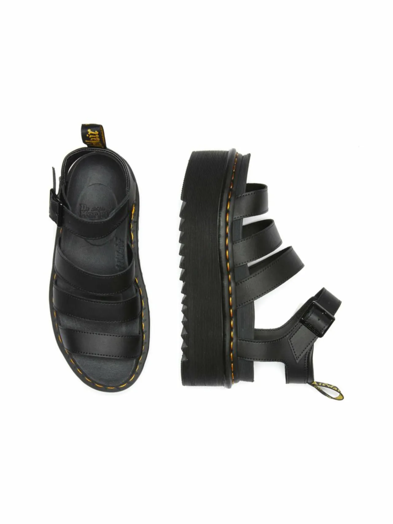 Sandaalit<Dr. Martens Blaire Quad Hydro -nahkasandaalit BLACK
