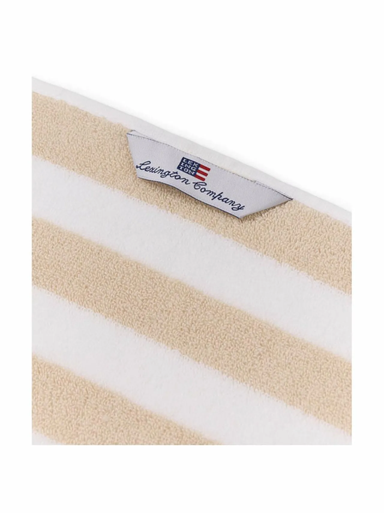 Kylpyhuonetekstiilit<Lexington Block Striped -pyyhe MOONBEAM/WHITE/VINTAGE GREEN
