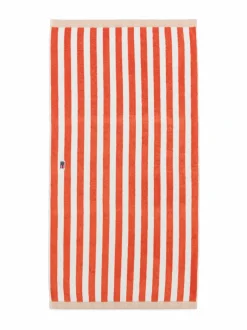 Kylpyhuonetekstiilit<Lexington Block Striped -pyyhe PEACH MELON/WHITE/MOONBEAM
