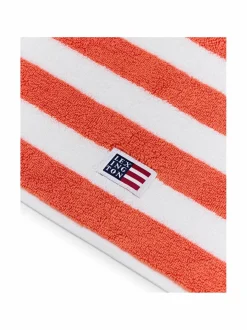 Kylpyhuonetekstiilit<Lexington Block Striped -pyyhe PEACH MELON/WHITE/MOONBEAM