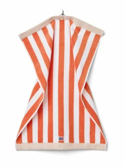 Kylpyhuonetekstiilit<Lexington Block Striped -pyyhe PEACH MELON/WHITE/MOONBEAM