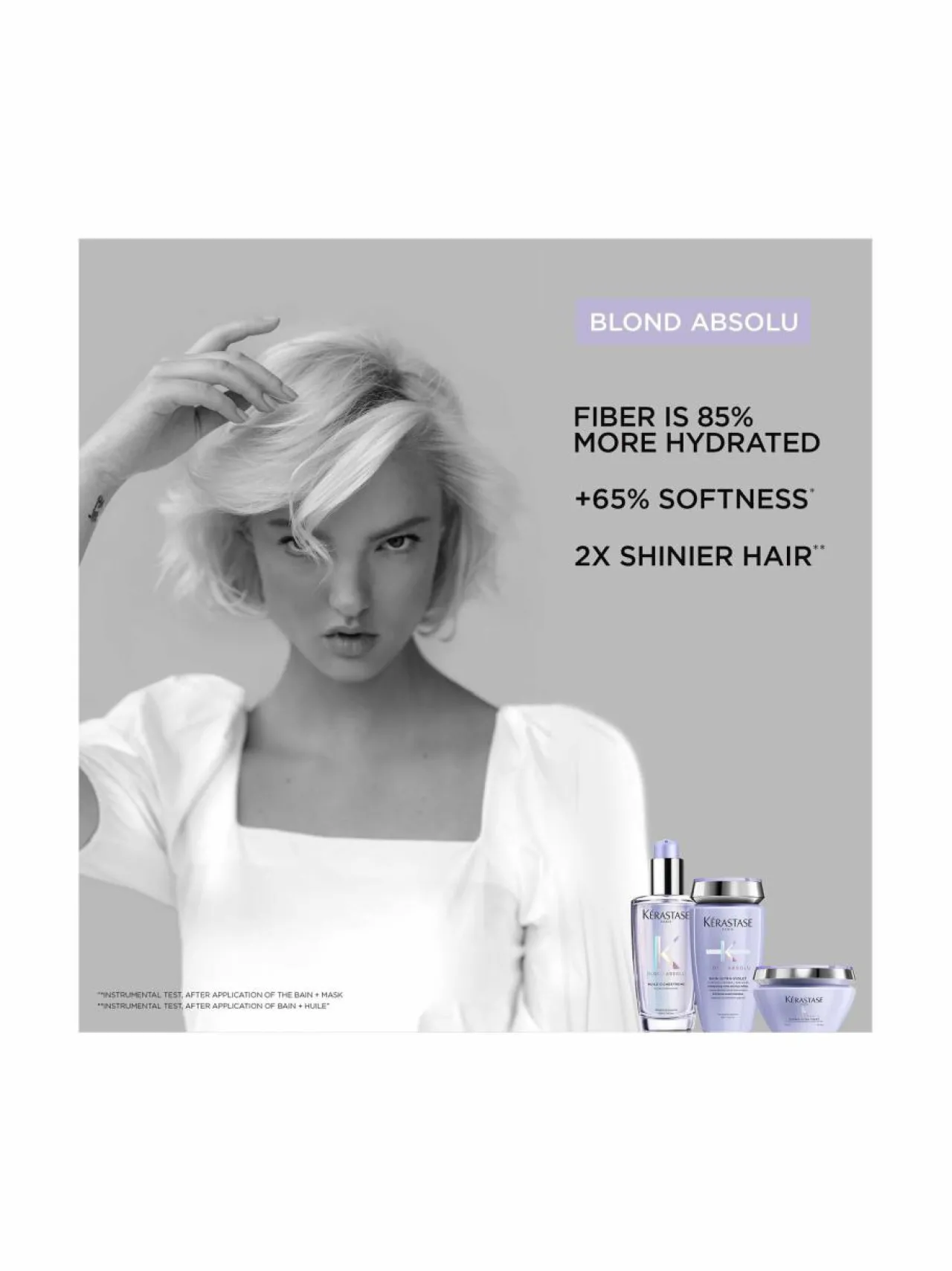 Hiustenhoitotuotteet<Kerastase Blond Absolu Bain Ultra -hopeashampoo 250 ml