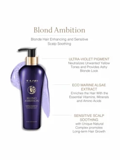 T-LAB Professional Blond Ambition Purple Shampoo -hopeashampoo 300ml^ Hiustenhoito