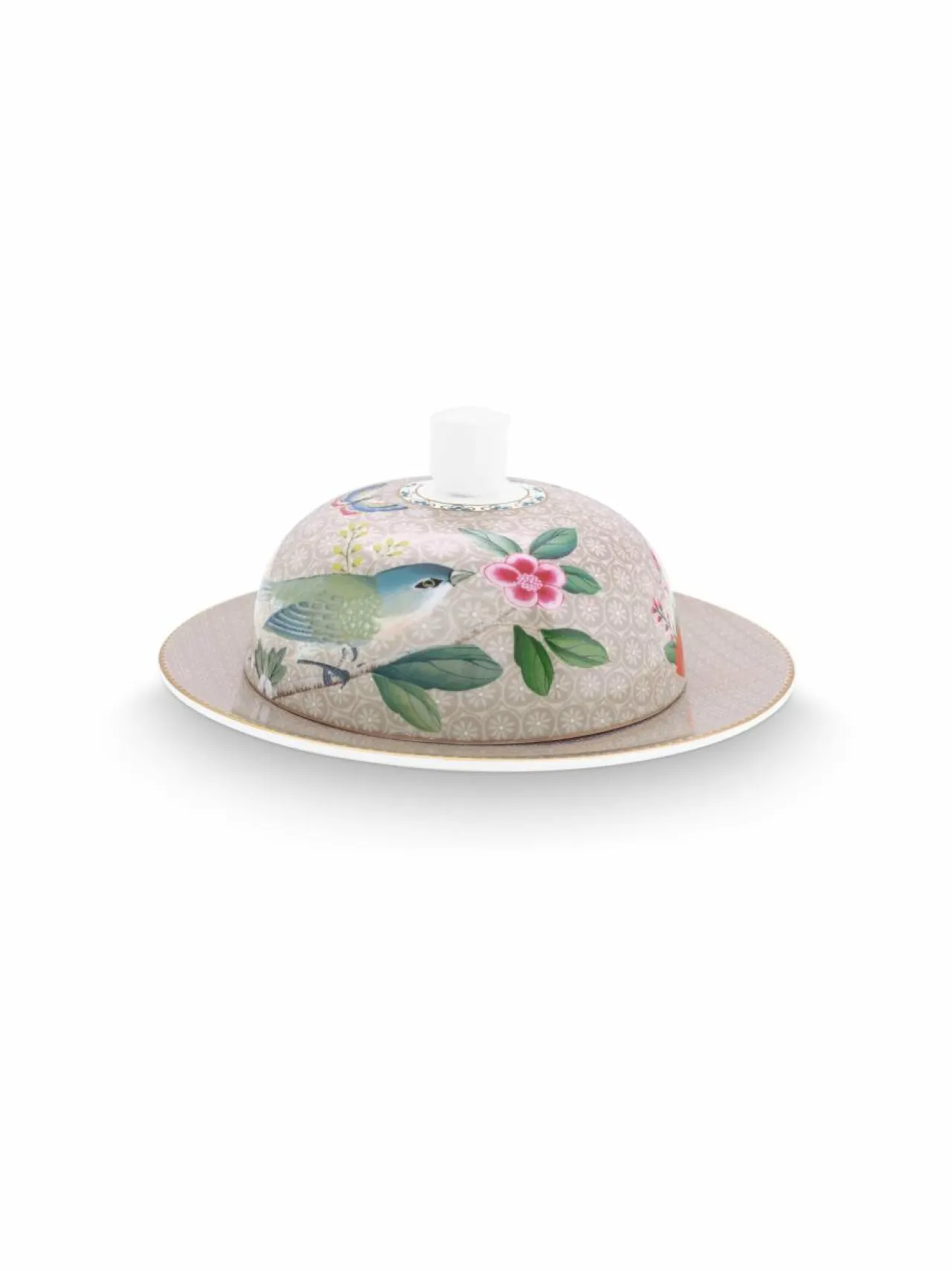 Tarjoiluastiat<PIP Studio Blushing Birds -voiastia 17 x 8 cm KHAKI