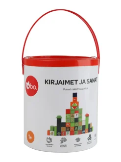 Luovuus & Oppiminen<bo. Puiset palikat Aakkoset ja sanat (suomenkielinen)