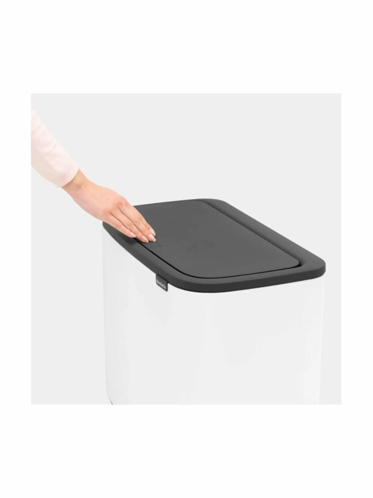 Roskakorit & -Pussit<Brabantia Bo Touch Bin -roska-astia kahdella sisäastialla WHITE