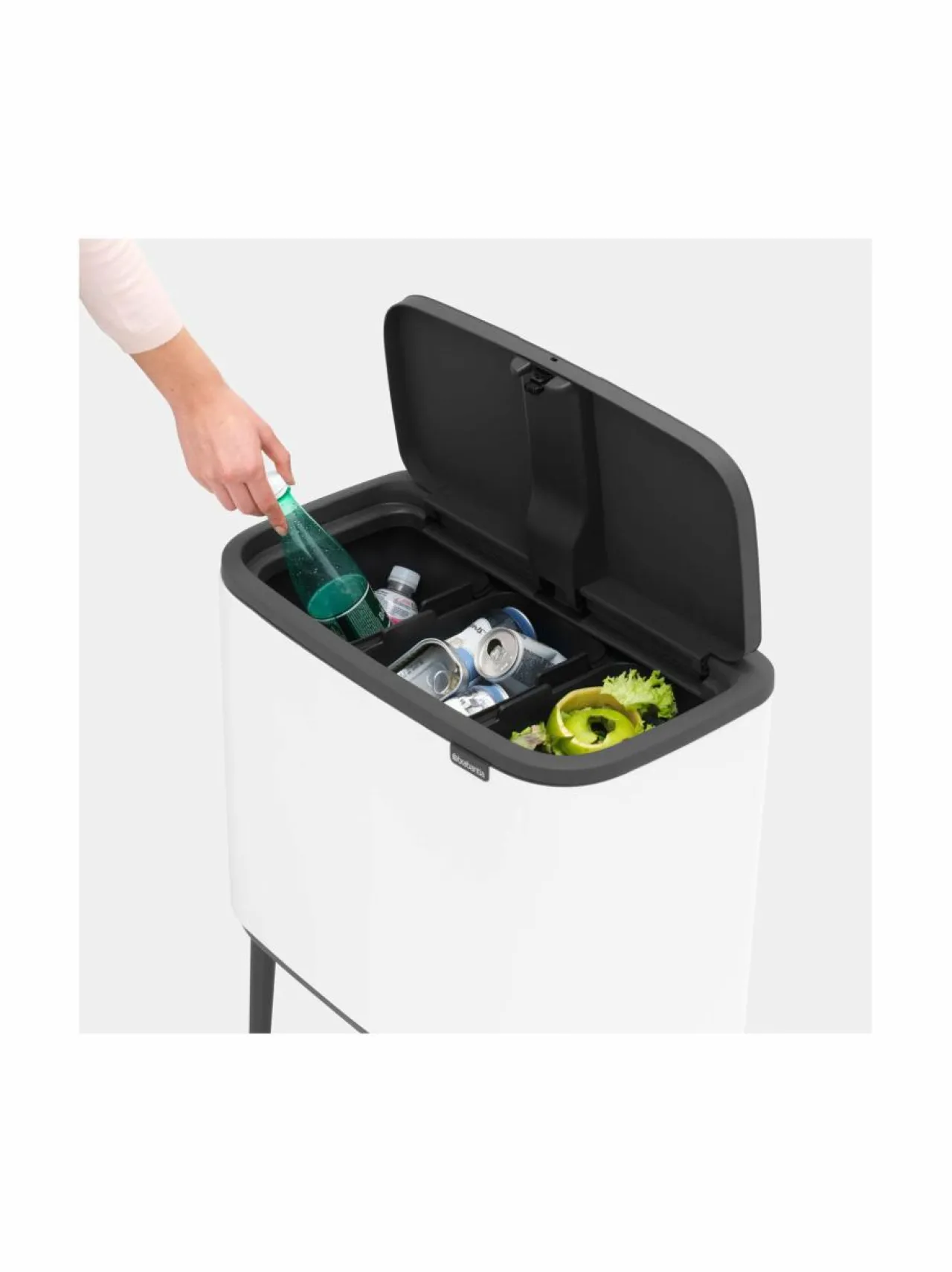 Roskakorit & -Pussit<Brabantia Bo Touch Bin -roskakori 3 x 11 l WHITE (VALKOINEN)