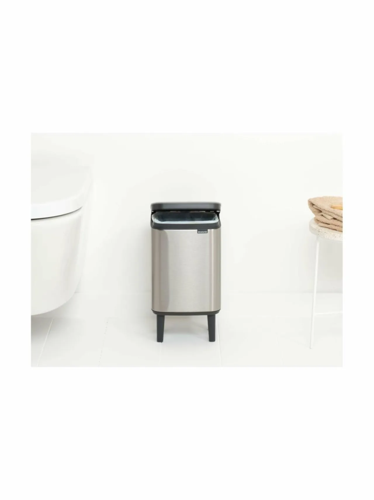 Roskakorit & -Pussit<Brabantia Bo Waste Bin -roskakori 4 l MATT STEEL FINGERPRINT PROOF