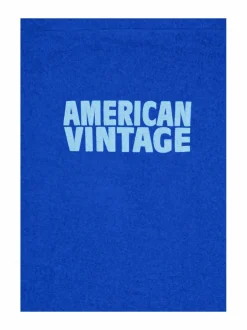 Laukut<American Vintage Bobypark Tote -tekstiilikassi BLEU DE PRUSSE
