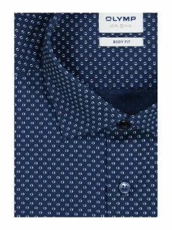 Paidat<Olymp Body Fit Allover Print -kauluspaita 18 MARINE