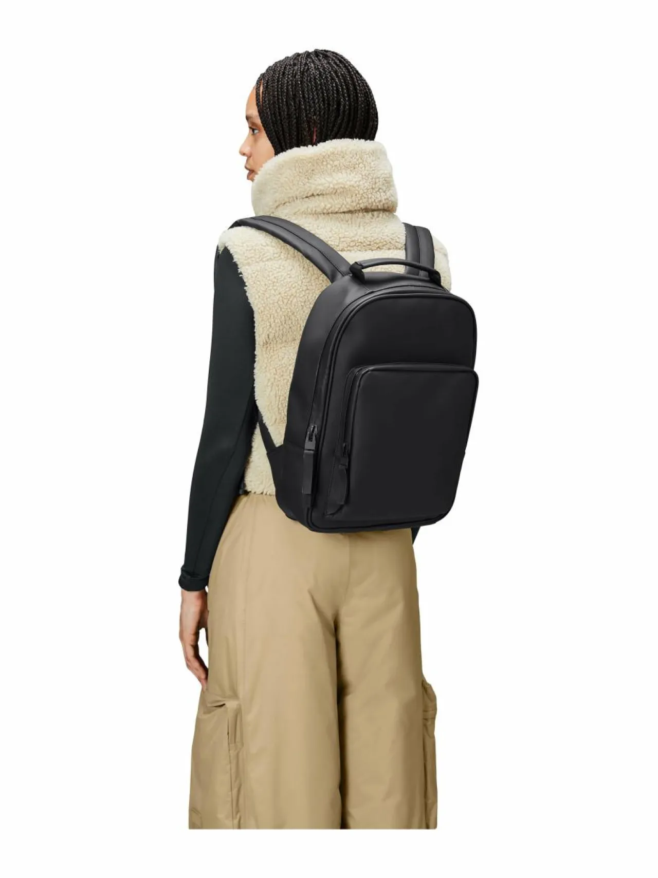 Reput|Reput<Rains Book Daypack W3 - vedenkestävä reppu 01 BLACK