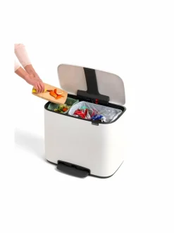 Roskakorit & -Pussit<Brabantia Bo-poljinroskakori 11 + 23 l WHITE (VALKOINEN)