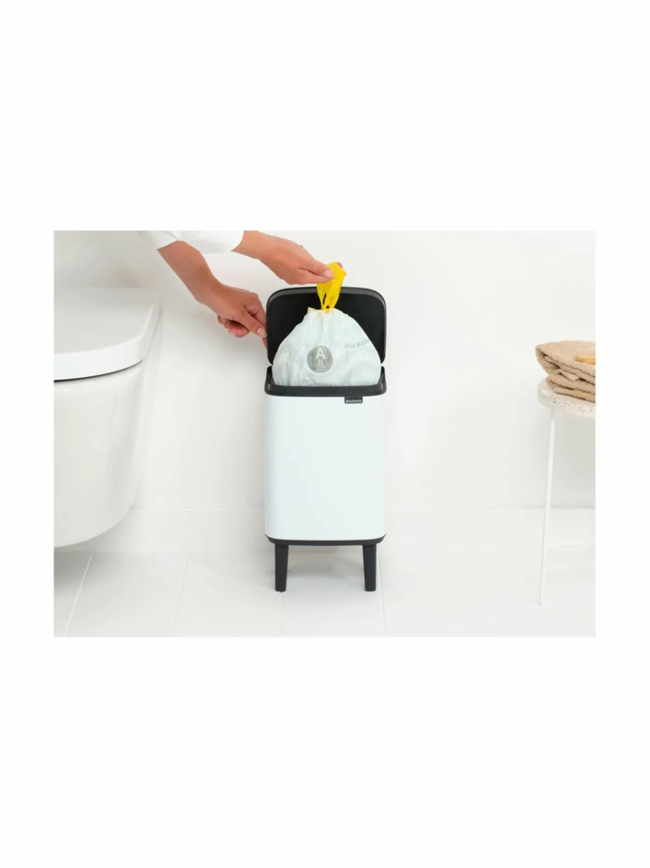 Roskakorit & -Pussit<Brabantia Bo-roskakori 4 l WHITE