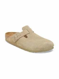 Sandaalit<BIRKENSTOCK Boston Faded -mokkanahkasandaalit 1624 FADED KHAKI