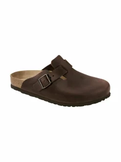 Tohvelit<BIRKENSTOCK Boston-nahkatohvelit HABANA