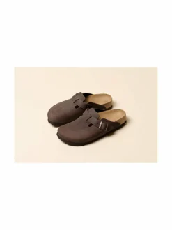 Tohvelit<BIRKENSTOCK Boston-nahkatohvelit HABANA