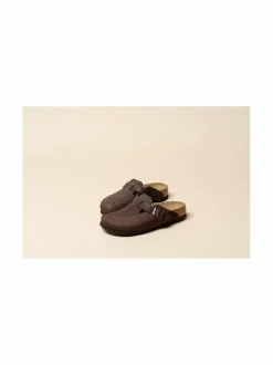 Tohvelit<BIRKENSTOCK Boston-nahkatohvelit HABANA