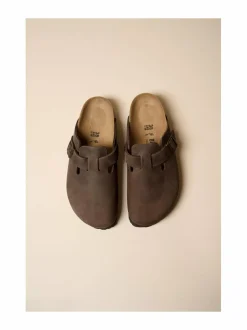 Tohvelit<BIRKENSTOCK Boston-nahkatohvelit HABANA